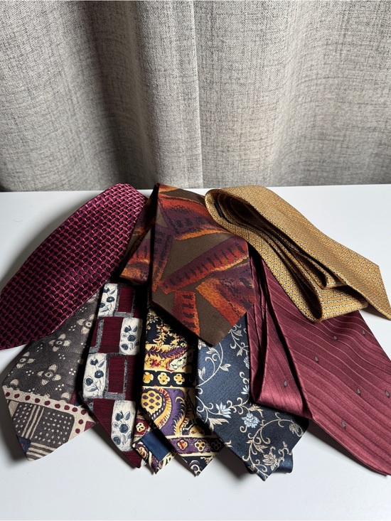 Vintage Other - Lot of 8 Vintage Silk Ties DKNY DAKS Mario Valentino Daniel Hechter